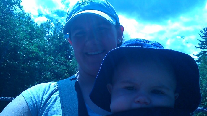 Alden and Lindsay on the bridge.
