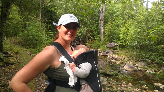 Lindsay and Alden next to Austin Brook.