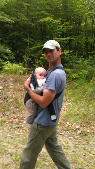 We hiked down the Mill Brook Road.