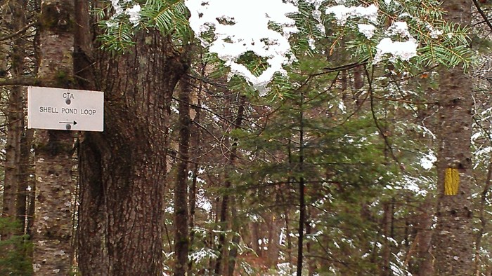 Shell Pond Loop sign