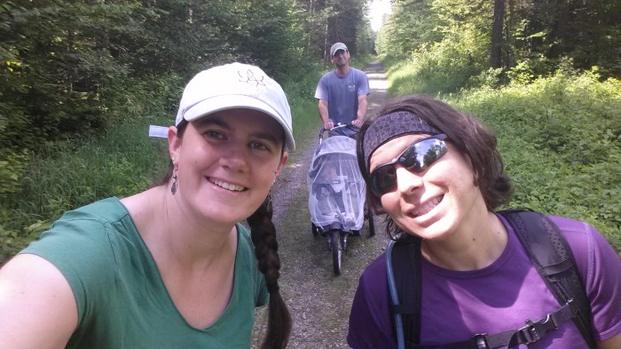 Walking to Cherry Pond.