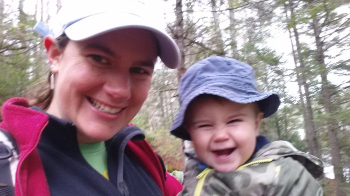 Alden enjoying his hike.