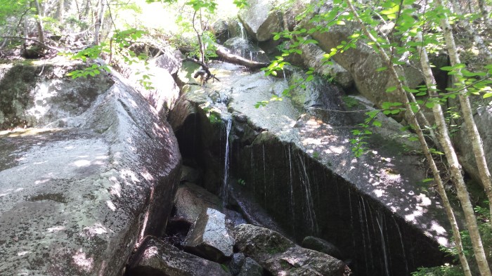 One of the many scenic waterfalls to enjoy along the trail.