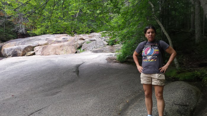 Sarah at the cascades.