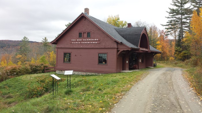 The maple barn at The Rocks Estate.